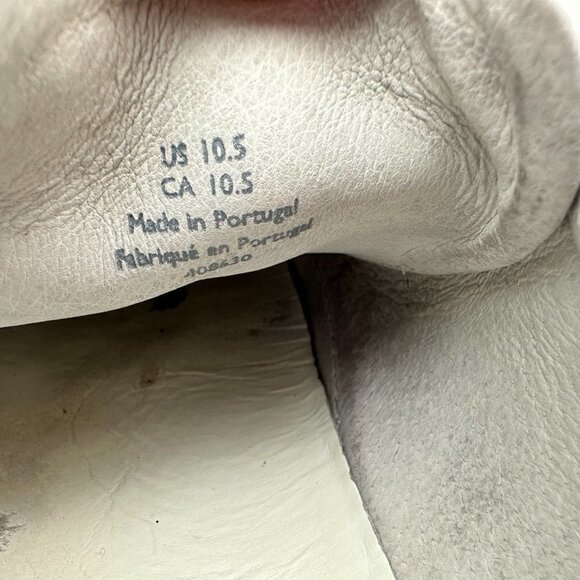 COS Low Top Trainer Men Size 10.5 Leather Casual Sneaker Shoes White Black - Picture 13 of 13